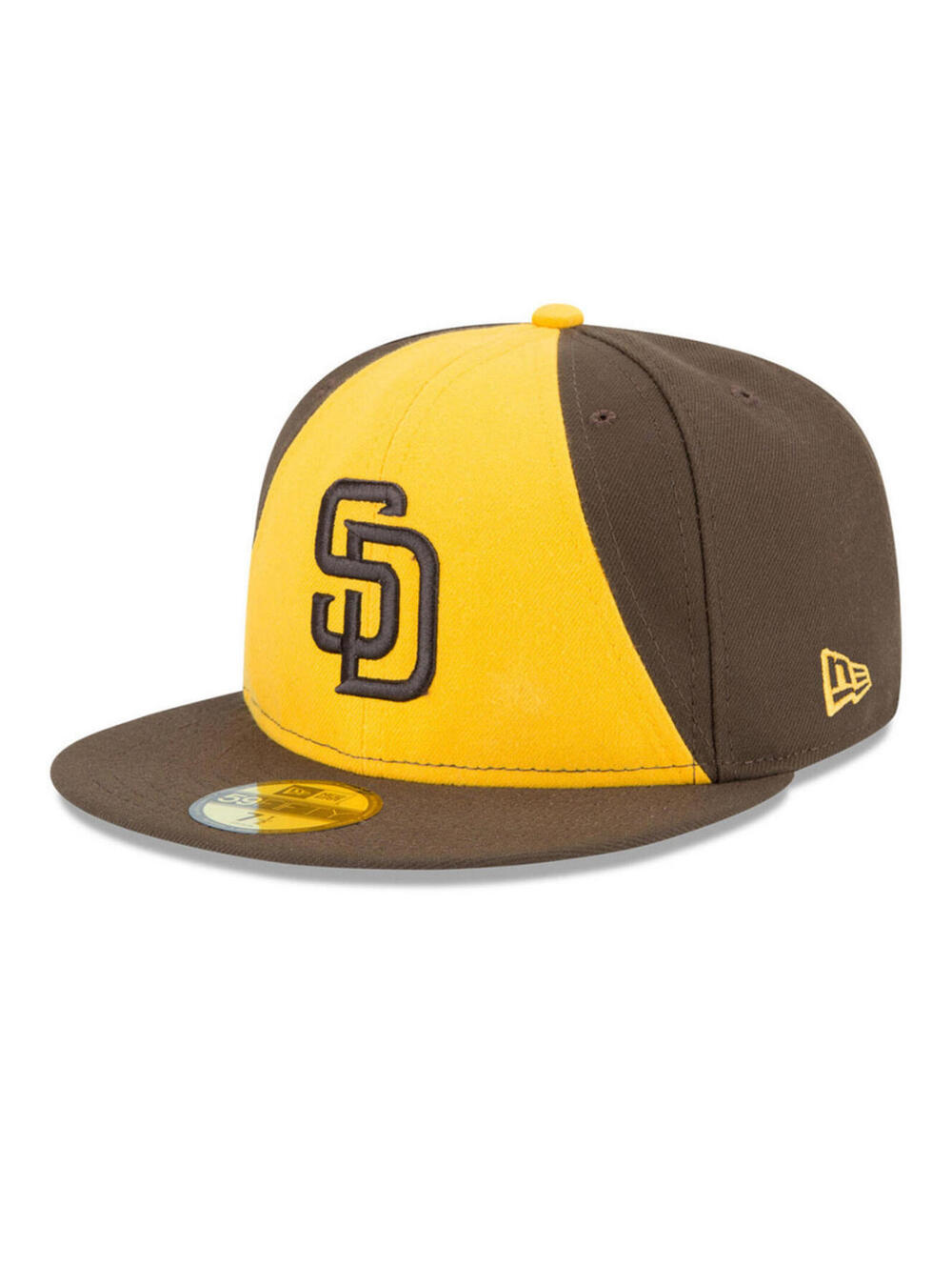 New Era San Diego Padres Yellow Front Panel 59FIFTY 7 3/8